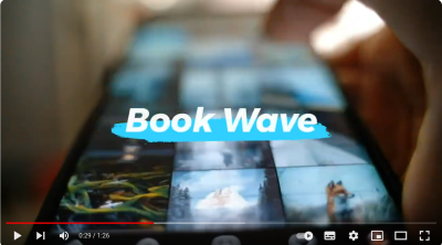 Werbung für eine Hörbuch-App BookWave